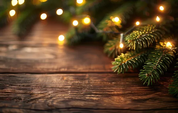 Winter, light, branches, lights, glare, holiday, Board, texture