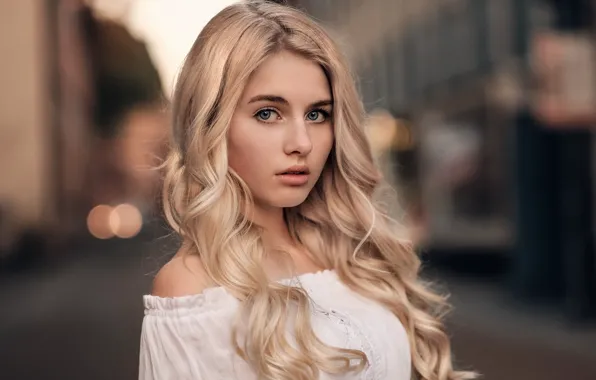 Look, girl, glare, model, portrait, makeup, hairstyle, blonde