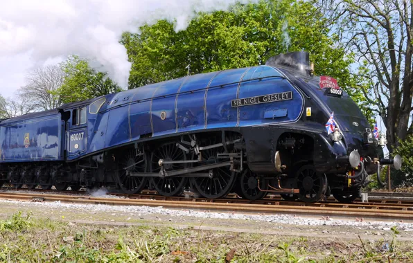 Steam, Train, Railway, Sir Nigel Gresley, steam locomotive