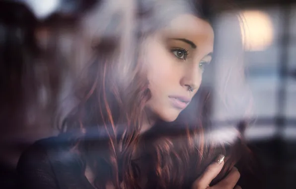 Sadness, look, window, Victoria, Martin Kühn