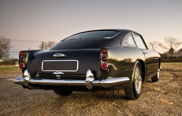 Picture Aston Martin, Aston Martin, sports car, classic, rear view, DB4, 1961, дб4