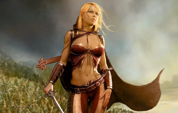 Sword, fantasy, fighter, fantasy