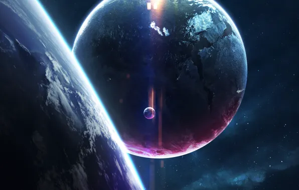 Stars, Planet, Space, Star, Planet, Planets, Star, Art