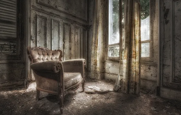 Room, chair, window