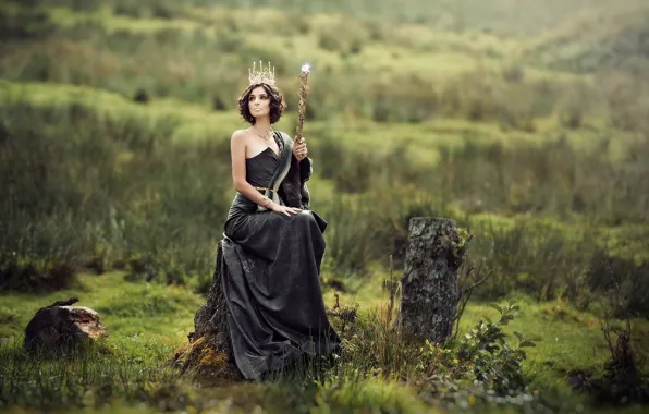 Girl, pose, background