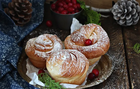 Bumps, muffin, buns, cranberry