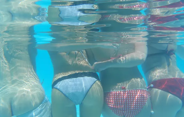 Swimsuit, ass, Water