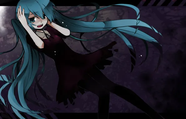 Tears, girl, vocaloid, Hatsune Miku, Vocaloid