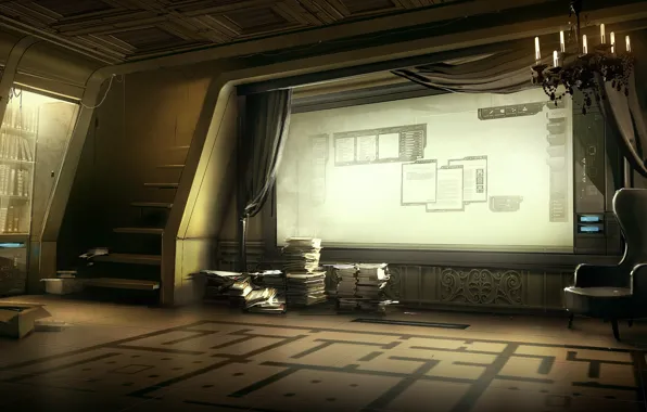 Office, Deus Ex, Human Revolution, bob paige office