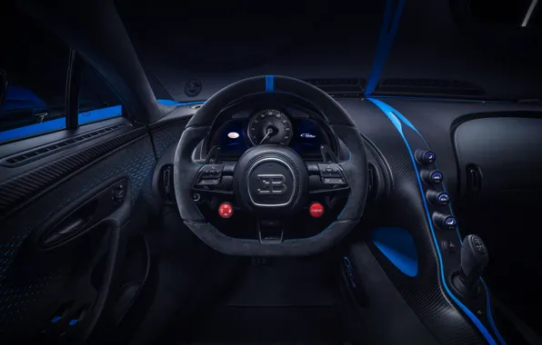 The wheel, Bugatti, salon, hypercar, Chiron, 2020, Pur Sport
