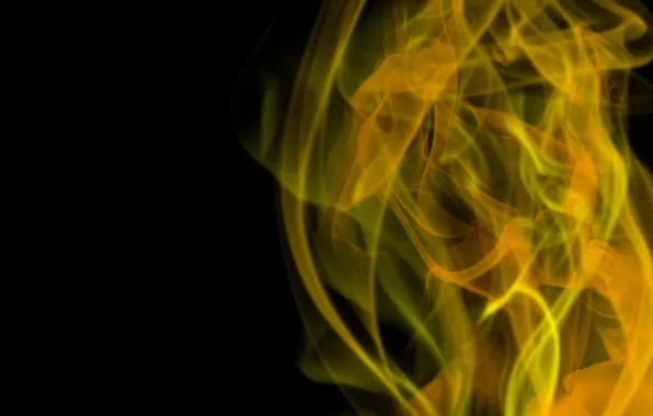 Smoke, Orange, Abstraction