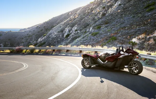Beautiful, comfort, hi-tech, Polaris, Slingshot, technology, sporty, tricycle