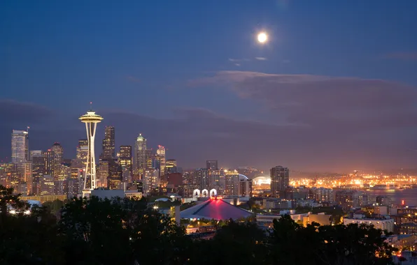 City, the city, USA, Washington, Seattle