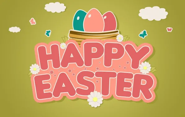 Background, Easter, vector graphics