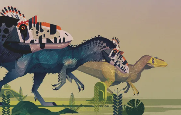 Minimalism, Style, Dinosaur, Art, Art, Style, Dinosaurs, Giants