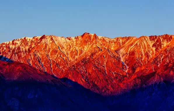 The sky, landscape, mountains, California