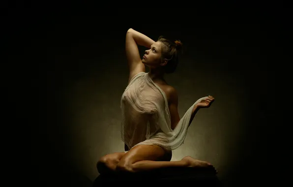 Chest, sexy, pose, model, naked, body, hands, makeup
