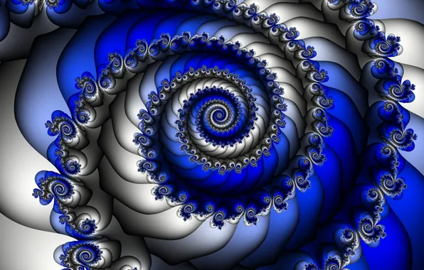 Abstraction, pattern, fractals, spiral, fractal, abstract background, tightening