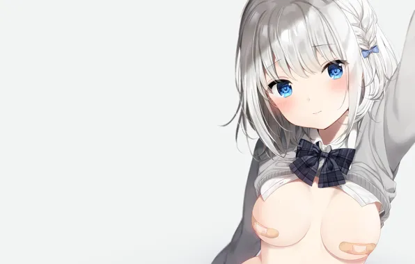 Girl, sexy, Anime, boobs, beautiful, short hair, pretty, erotic