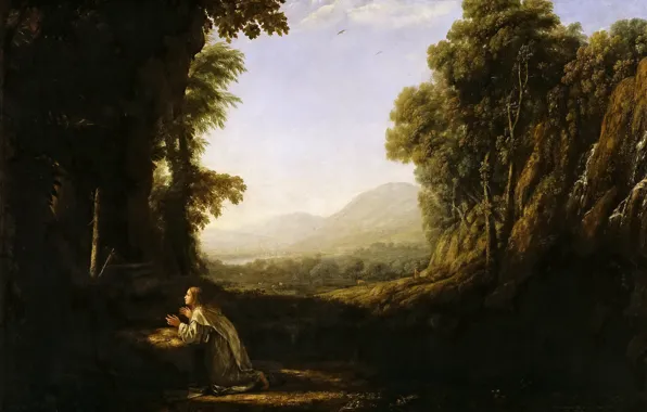 Picture, Claude Lorrain, Landscape with a Monk of the Order of Mercedarian