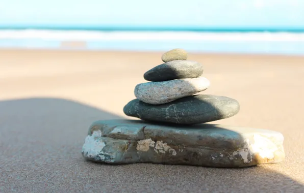 Picture Nature, Beach, Stones