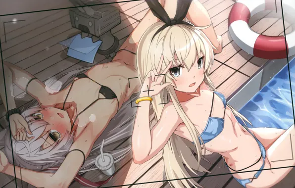 Picture kantai collection, shimakaze, rensouhou-kun, takanashi kei (hitsujikan), Amatsukaze