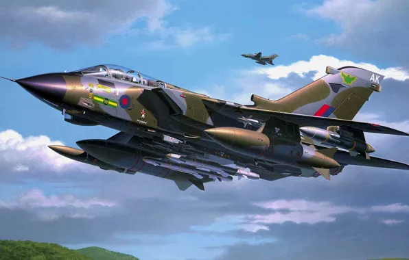 Picture figure, art, fighter-bomber, Panavia Tornado