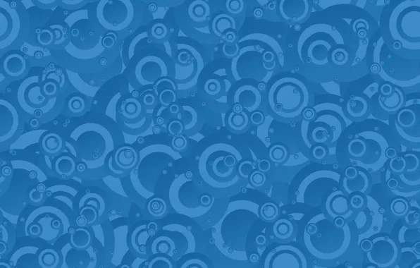 Picture circles, abstraction, blue