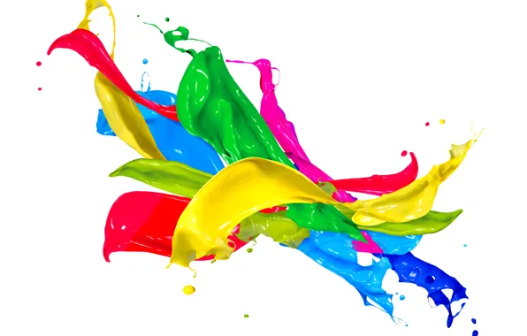 Picture drops, squirt, paint, colors, design, splash, paint
