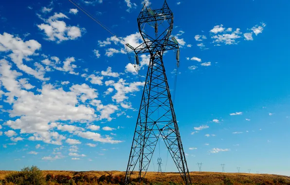 Picture the sky, Hdr, power lines