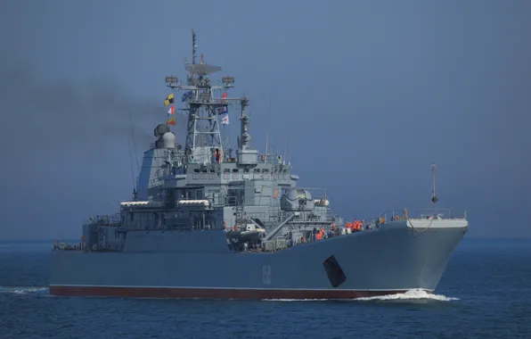 Ship, large, The black sea, landing, the project 775, Caesar Kunikov