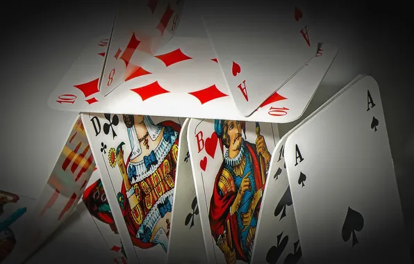 Card, background, house