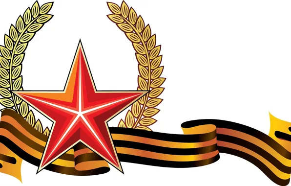 Picture star, St. George ribbon, May 9, Victory Day