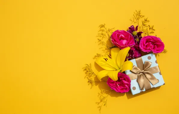Picture flowers, birthday, gift