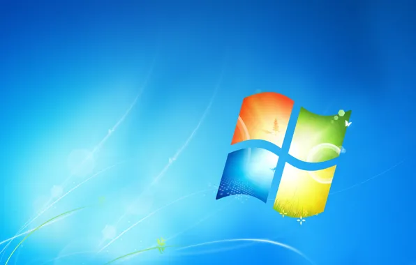 Wallpaper Blue, Wallpaper, Windows 7, Hi-Tech, Seven, Windows.