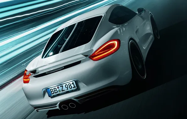 Picture background, tuning, Porsche, Cayman, Porsche, rear view, tuning, TechArt