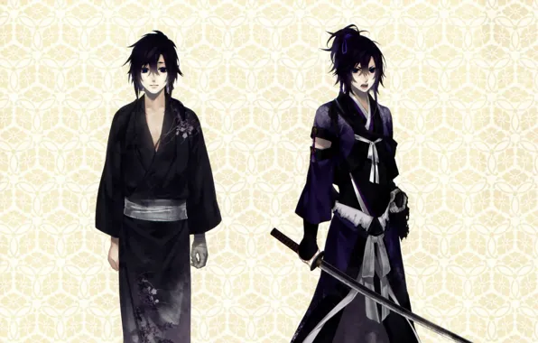 Picture pattern, katana, kimono, swordsman, visual novel, ken Kim GA, tsuzuramaru