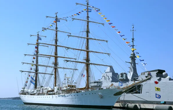 Ship, Argentina, sailing, Freedom