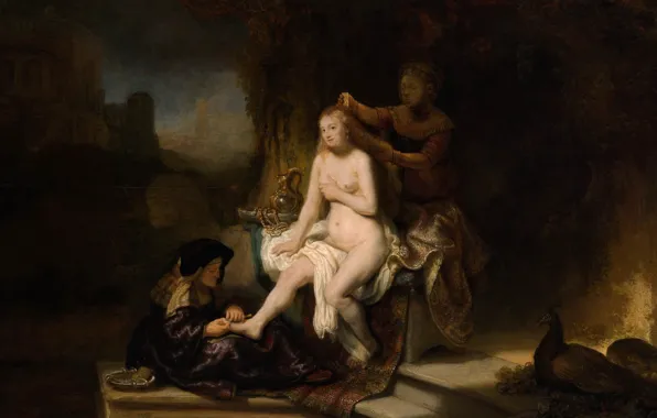 Picture picture, genre, Rembrandt van Rijn, mialgia, The Toilet Of Bathsheba