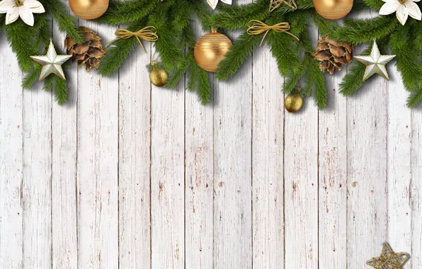 New Year, Christmas, wood, stars, merry christmas, decoration, xmas, fir tree
