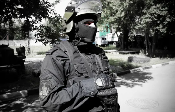 Picture mask, soldiers, helmet, special forces, OSN Saturn