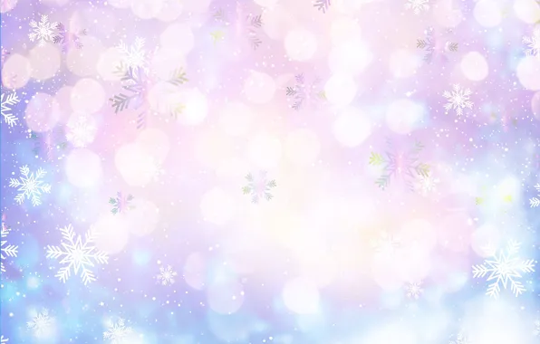 Light, snow, snowflakes, glare, background, texture, Christmas, New year