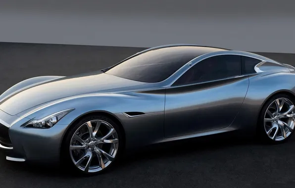 Machine, infiniti, silver, concept car