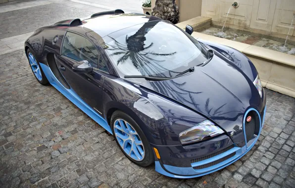 Bugatti, Grand, Veyron, Blue, Sport, Supercar, Vitesse
