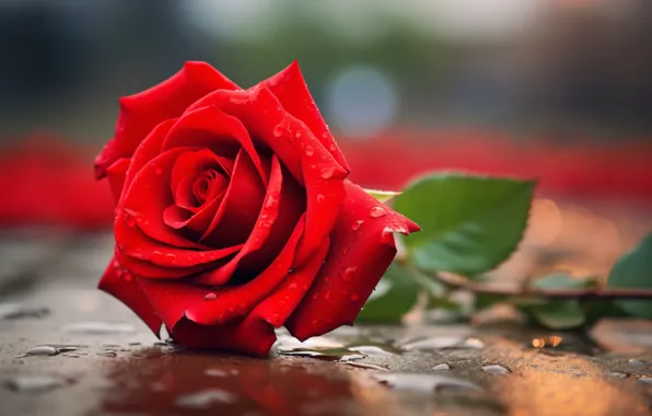 Flower, water, drops, macro, flowers, rose, roses, petals