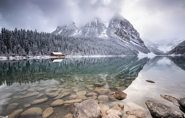 Alberta, Lake Louise, Canada, First Snows