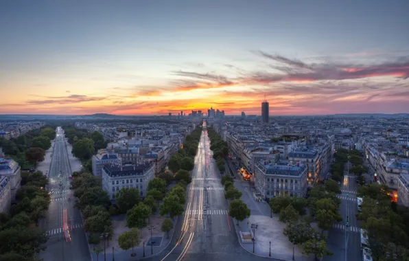The city, Paris, HDR, excerpt, France