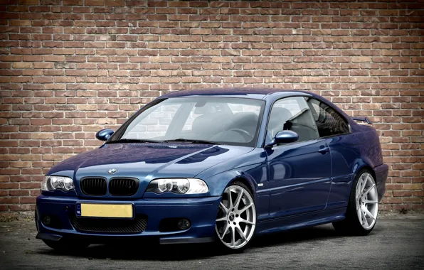 BMW, Blue, BMW, E46