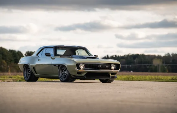 Road, Chevrolet, 1969, Camaro, Lights, Chevrolet Camaro, Muscle car, Classic car