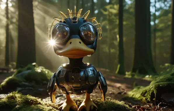 Forest, fantasy, duck